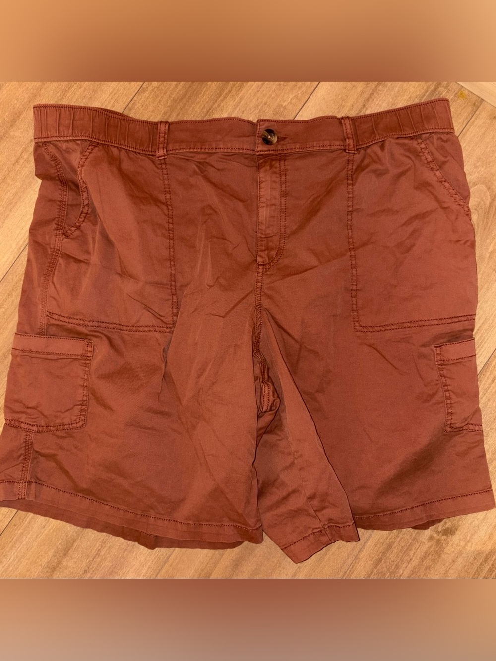 Sonoma Cargo Shorts in Rust Color- Lightweight Everyday Short